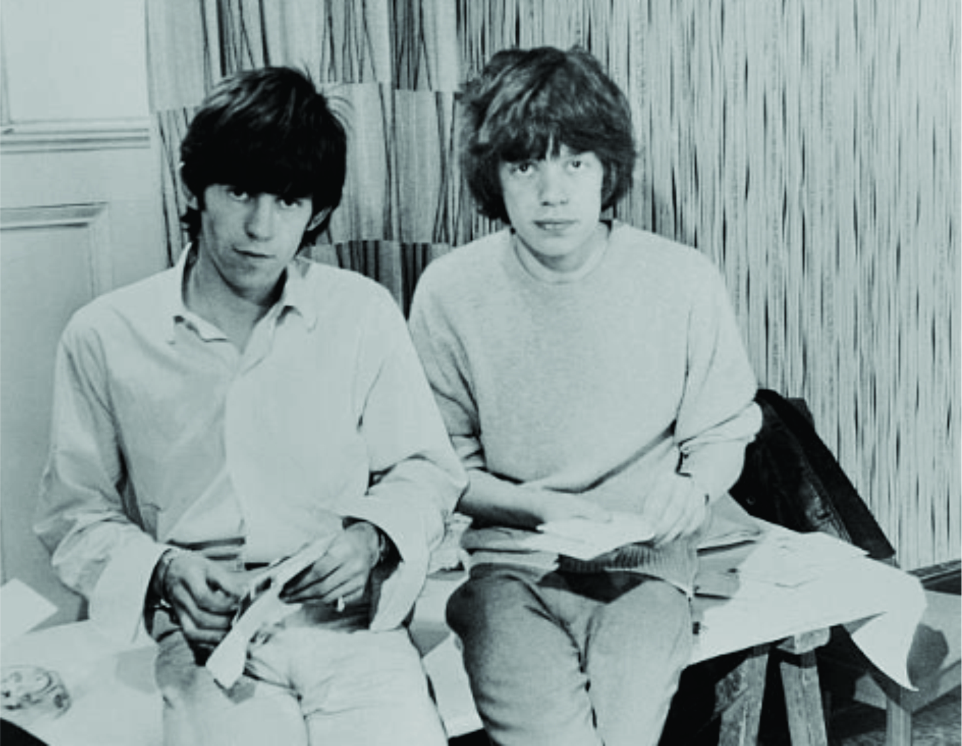 Keith Richards y Mick Jagger en 1963. Foto: Keystone Features