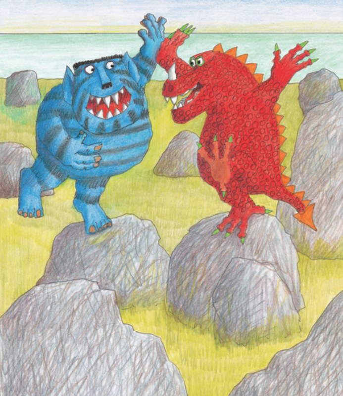 «Los tres monstruos». Ilustración de David McKee