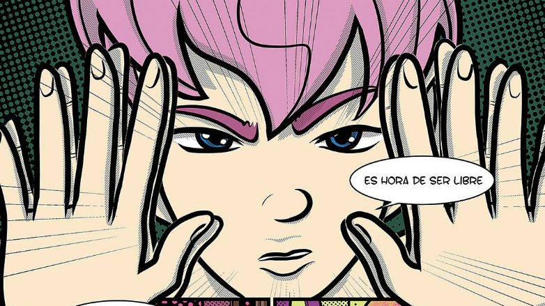Viñeta del cómic «Teen trans», de Leho Sosa