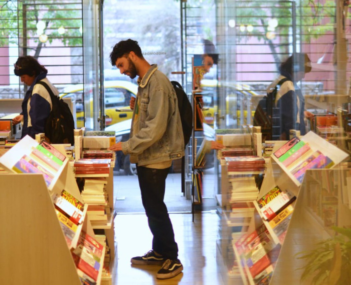 Visita a la librería Volcán Azul, en Córdoba