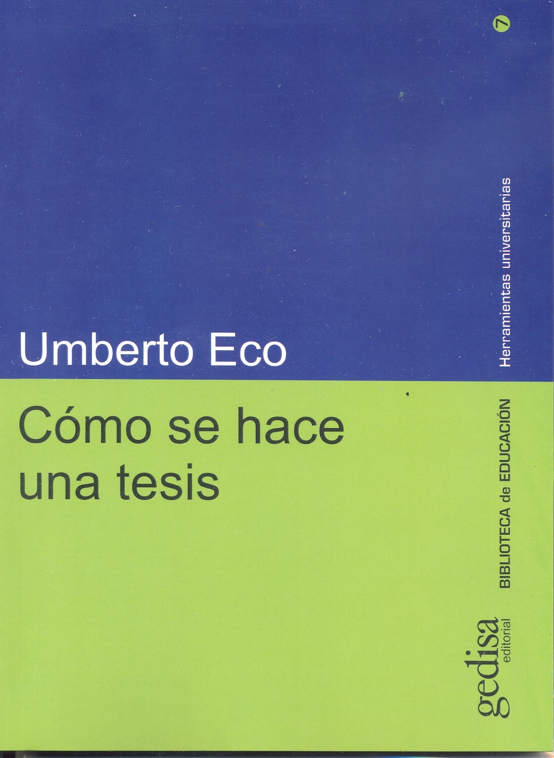 CÓMO SE HACE UNA TESIS